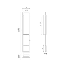Load image into Gallery viewer, Aspen Outdoor LED Wall Light - line drawing.