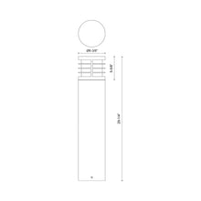 Load image into Gallery viewer, Blaine Outdoor LED Path Light - line drawing.
