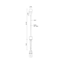 Load image into Gallery viewer, Brixton Outdoor LED Low Voltage Path Light - line drawing.