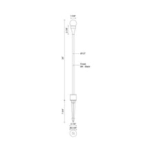 Load image into Gallery viewer, Brixton Outdoor LED Low Voltage Path Light - line drawing.