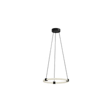 Load image into Gallery viewer, Bruni LED Pendant Light in Textured Black (16-Inch).