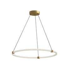 Load image into Gallery viewer, Bruni LED Pendant Light in Brushed Gold (32-Inch).