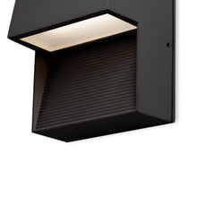 Load image into Gallery viewer, Byron Square Outdoor LED Wall Light in Detail.