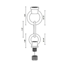 Load image into Gallery viewer, Ceiling Light Adapter - line drawing.
