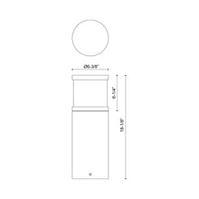 Load image into Gallery viewer, Chadworth Outdoor LED Path Light - line drawing.