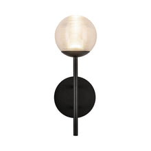 Load image into Gallery viewer, Claremont LED Wall Light in Clear Ribbed Glass.
