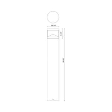 Load image into Gallery viewer, Dover Outdoor LED Path Light - line drawing.