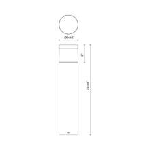 Load image into Gallery viewer, Hanover Outdoor LED Path Light - line drawing.