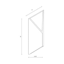 Load image into Gallery viewer, Indio Outdoor LED Wall Light - line drawing.