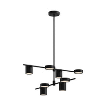 Load image into Gallery viewer, Jayden LED Chandelier in Black.