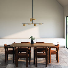 Load image into Gallery viewer, Jayden LED Chandelier in dining room.