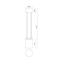 Load image into Gallery viewer, Knox Outdoor LED Path Light - line drawing.