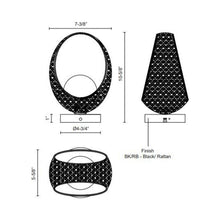 Load image into Gallery viewer, Lanai LED Table Lamp - line drawing.