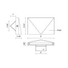 Load image into Gallery viewer, Lio Outdoor LED Step Light - line drawing.