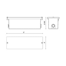 Load image into Gallery viewer, Newport Outdoor Wall / Step Light CBOX - line drawing.
