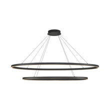 Load image into Gallery viewer, Ovale LED Chandelier in Black.