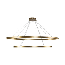 Load image into Gallery viewer, Ovale LED Chandelier in Brushed Gold.