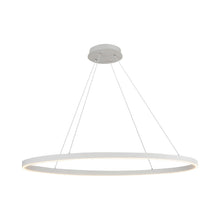 Load image into Gallery viewer, Ovale LED Linear Pendant Light in White (Small).