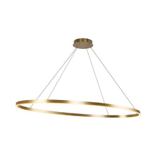 Load image into Gallery viewer, Ovale LED Linear Pendant Light in Detail.
