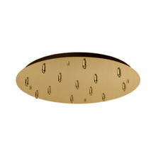 Load image into Gallery viewer, Pendant Light Canopy in Brushed Gold (Round/13-Head).