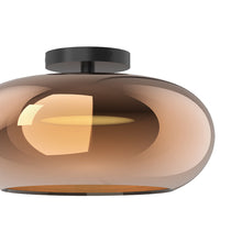 Load image into Gallery viewer, Trinity LED Semi Flush Mount Ceiling Light in Detail.