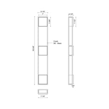 Load image into Gallery viewer, Vail Outdoor LED Wall Light - line drawing.