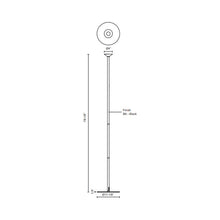 Load image into Gallery viewer, Valor LED Floor Lamp - line drawing.