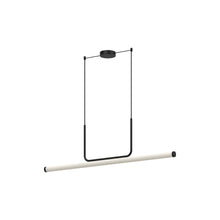 Load image into Gallery viewer, Vesper LED Linear Pendant Light in Textured Black (1-Light).