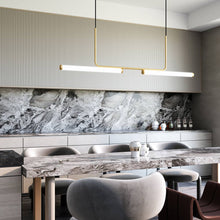 Load image into Gallery viewer, Vesper LED Linear Pendant Light in kitchen.