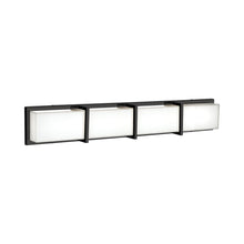 Load image into Gallery viewer, Watford LED Bath Wall Light in Black (4-Light).