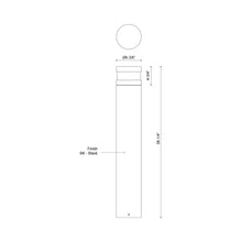 Load image into Gallery viewer, Windermere Outdoor LED Path Light - line drawing.