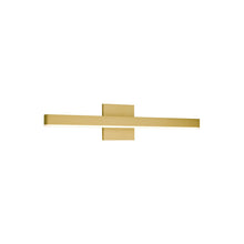 Load image into Gallery viewer, Vega LED Bath Wall Light in Brushed Gold (Small).