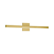 Load image into Gallery viewer, Vega LED Bath Wall Light in Brushed Gold (Large).
