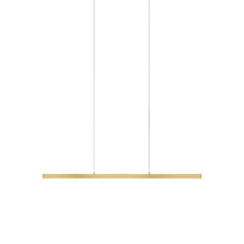 Load image into Gallery viewer, Vega LED Rectangular Pendant Light in Brushed Gold (45-Inch).