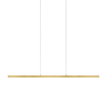 Load image into Gallery viewer, Vega LED Rectangular Pendant Light in Brushed Gold (56-Inch).