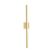 Load image into Gallery viewer, Vega Thin LED Wall Light in Brushed Gold (Large).