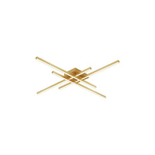 Load image into Gallery viewer, Vega Minor LED Flush Mount Ceiling Light in Brushed Gold (Small).