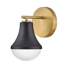 Load image into Gallery viewer, Haddie Bath Wall Light in Black (1-Light).