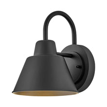 Load image into Gallery viewer, Wes Outdoor Gooseneck Barn Wall Light in Black.