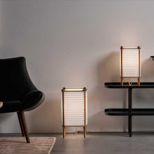 Load image into Gallery viewer, Bee Hive Table Lamp in living room.