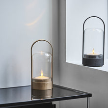 Load image into Gallery viewer, Candlelight LED Table Lamp in Outside Area.