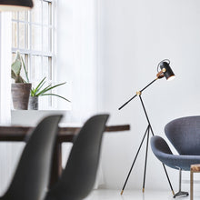Load image into Gallery viewer, Carronade Floor Lamp in living room.