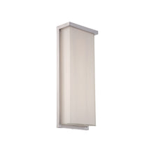 Load image into Gallery viewer, Ledge Outdoor LED Wall Light in Large/Brushed Aluminum.