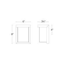 Load image into Gallery viewer, Ledge Outdoor LED Wall Light- line drawing.