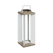 Load image into Gallery viewer, Blade Outdoor Solar LED Lantern in Duratek/White (Large).