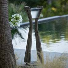 Load image into Gallery viewer, Bloom Outdoor Solar LED Floor Lamp in Outside Area.