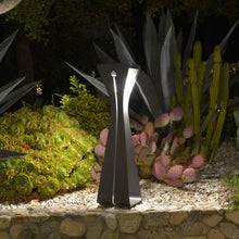 Load image into Gallery viewer, Bloom Outdoor Solar LED Floor Lamp in Outside Area.