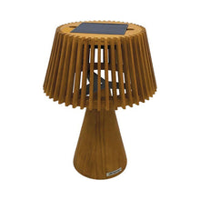 Load image into Gallery viewer, Enoki Outdoor Solar LED Table Lamp in Teak.