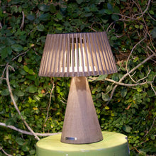 Load image into Gallery viewer, Enoki Outdoor Solar LED Table Lamp in Outside Area.