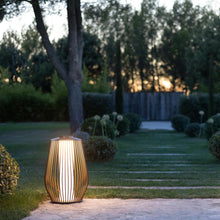 Load image into Gallery viewer, Mandaley Outdoor Solar LED Floor Lamp in Outside Area.